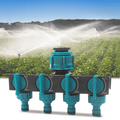AquaFlow čtyřcestný rozdělovač zahradní hadice pro flexibilní zavlažování
