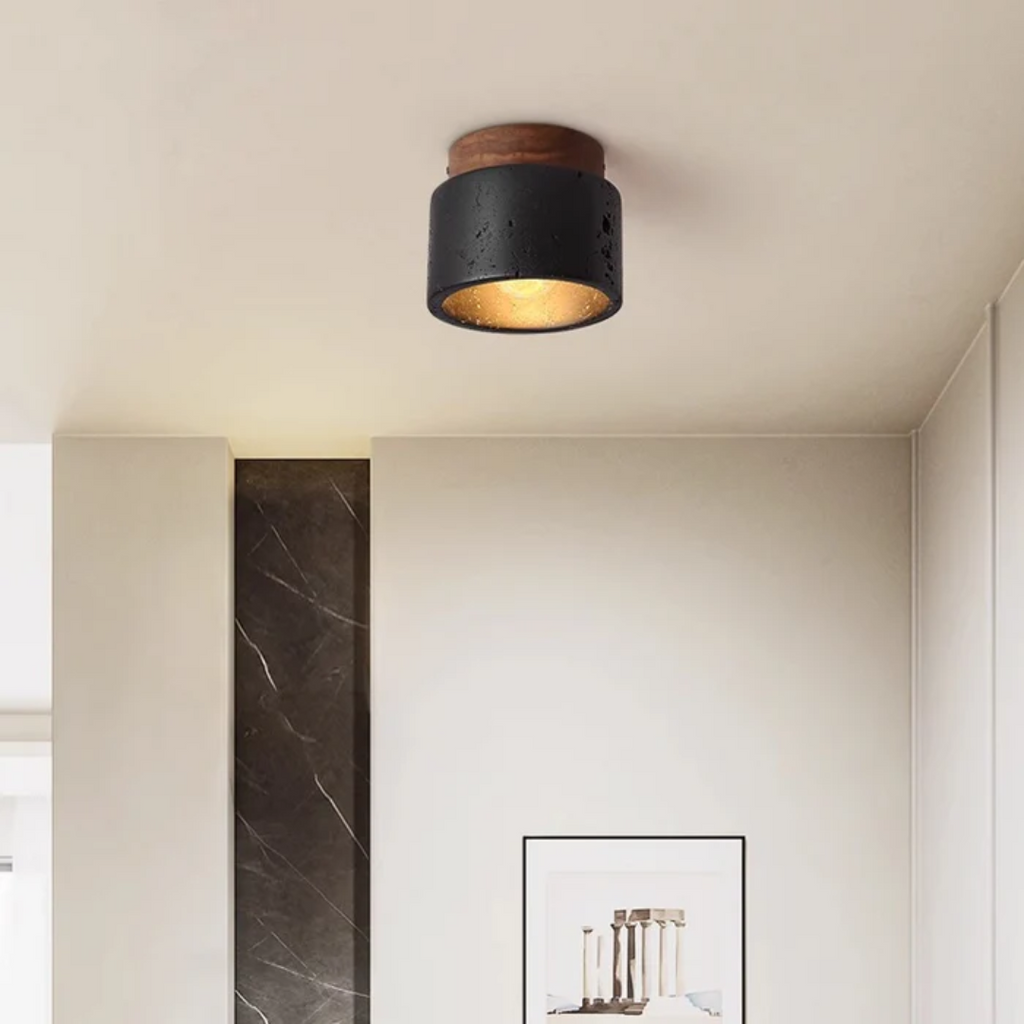 StoneGlow Stone Look Ceiling Light For Living Rooms And Hallways