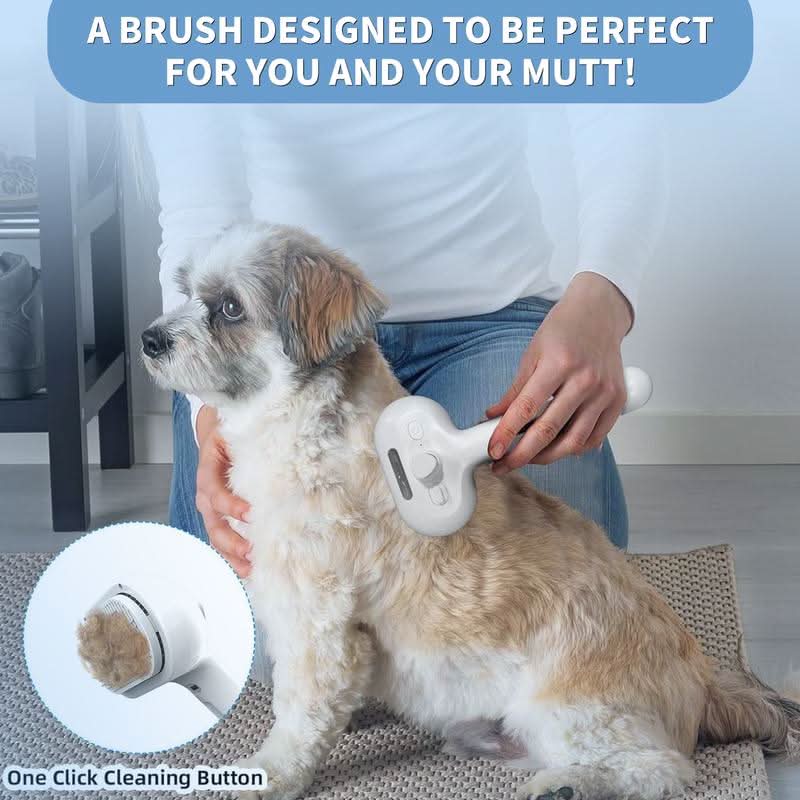 Spazzola per Pelo ComfyGroom con Effetto Massaggiante e Pulsante per Pulizia Facile
