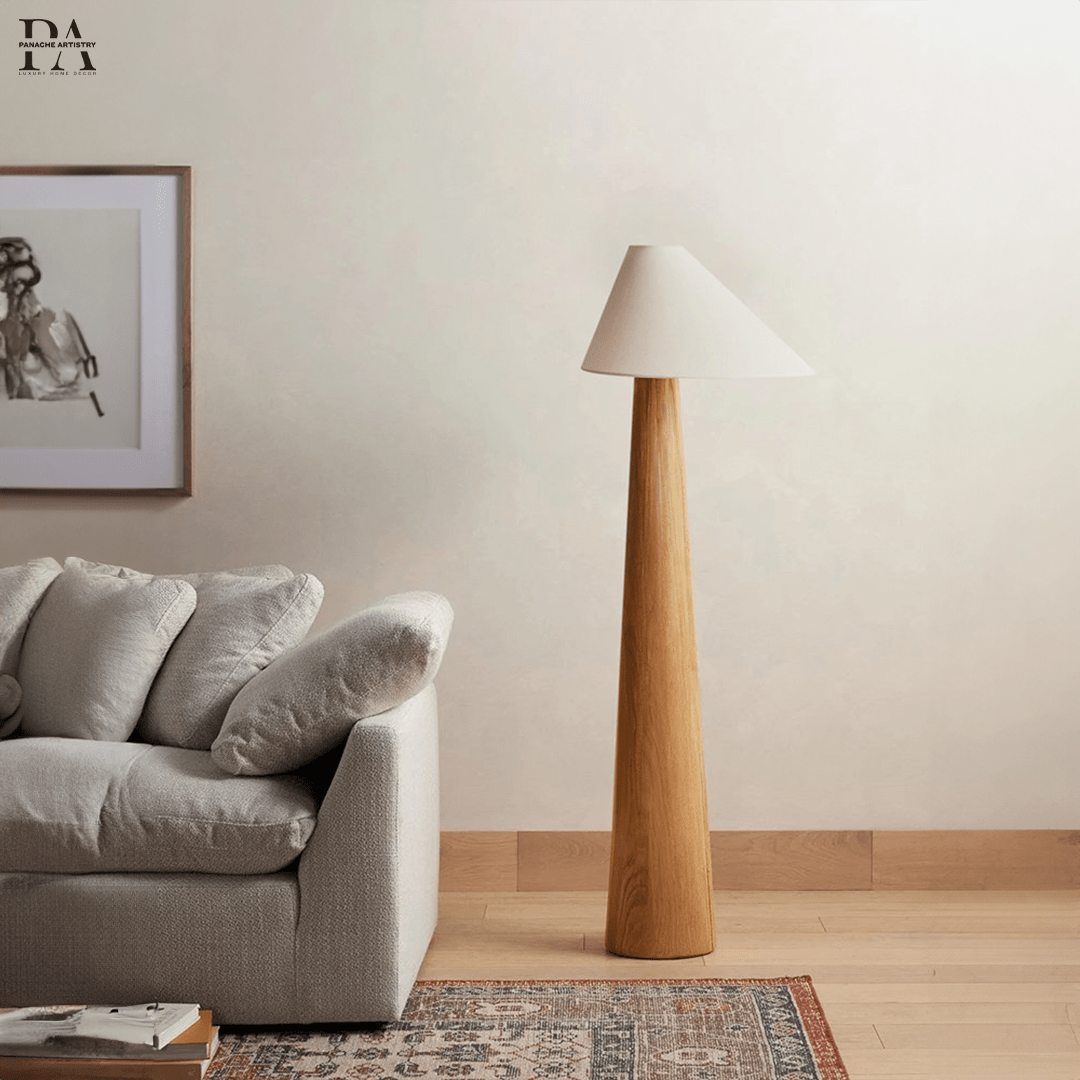 Astra Bali Klidná stojací lampa | Masivní dřevo, teplé LED světlo