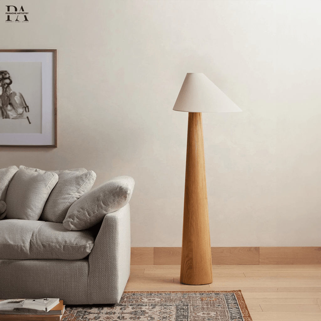 Astra Bali Klidná stojací lampa | Masivní dřevo, teplé LED světlo