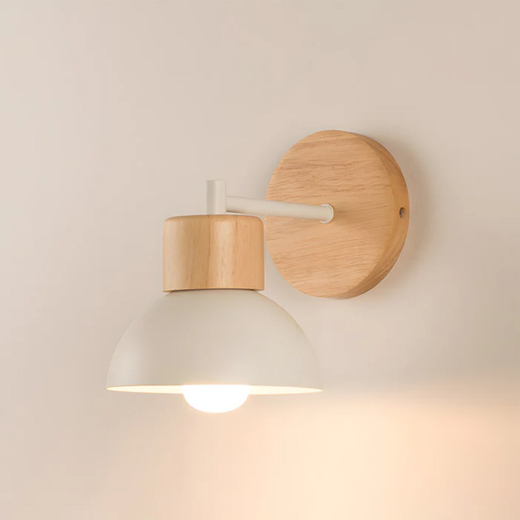 Everwood Wood Wall Light for Bedroom Living Room and Kitchen