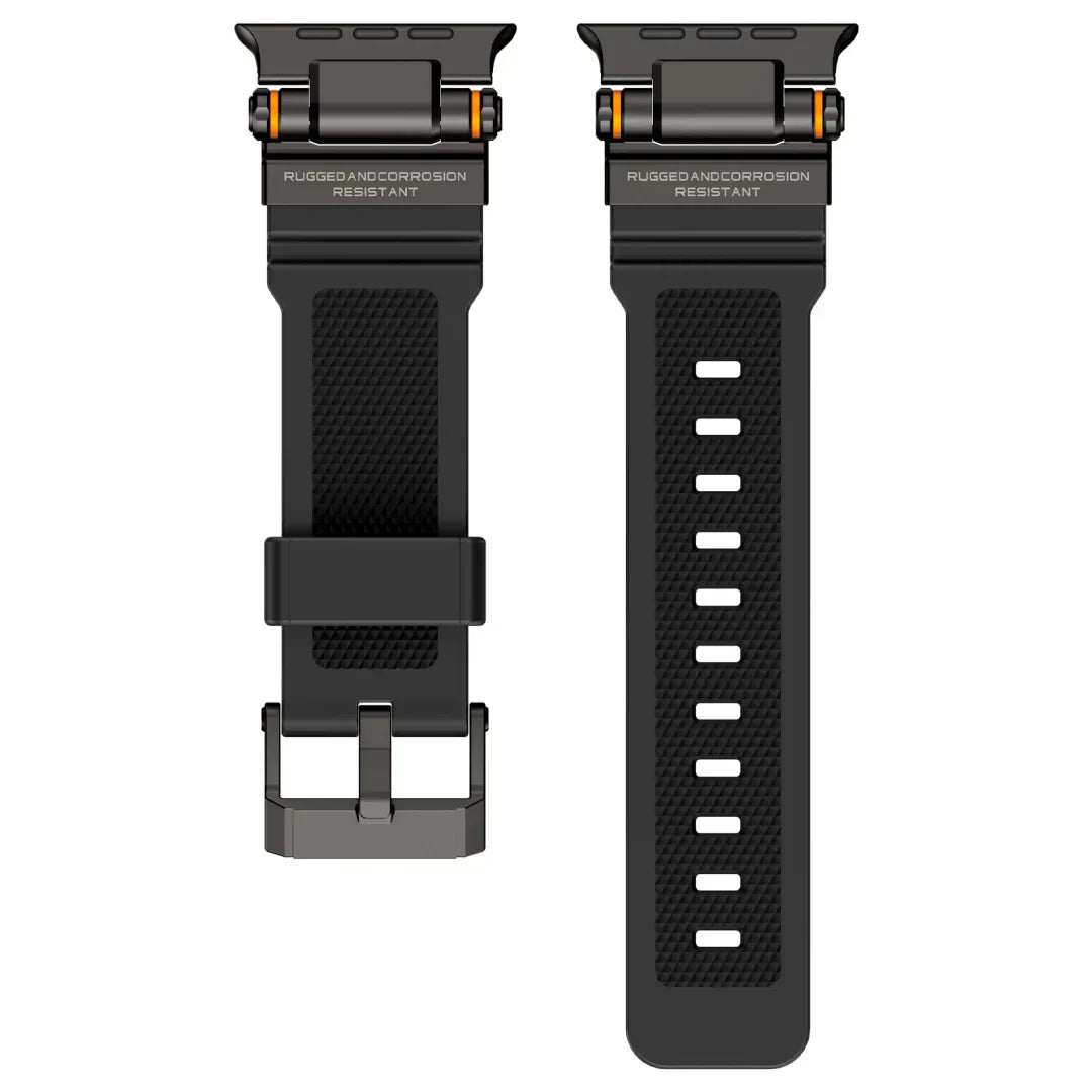 Silikonový řemínek Mecha Design kompatibilní s Apple Watch pro každodenní pohodlí