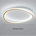 Novae Moderne skulpturale LED-Deckenleuchte in mattem Schwarz