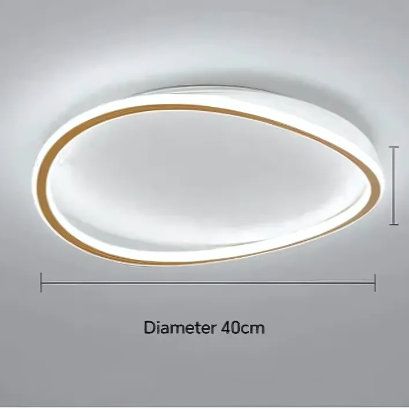 Novae Moderne skulpturale LED-Deckenleuchte in mattem Schwarz