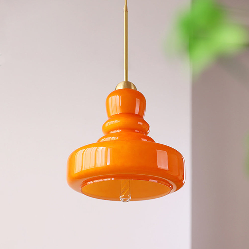 Vibrant Bauhaus Hrušková Závěsná Lampa od AuroraLume Studia