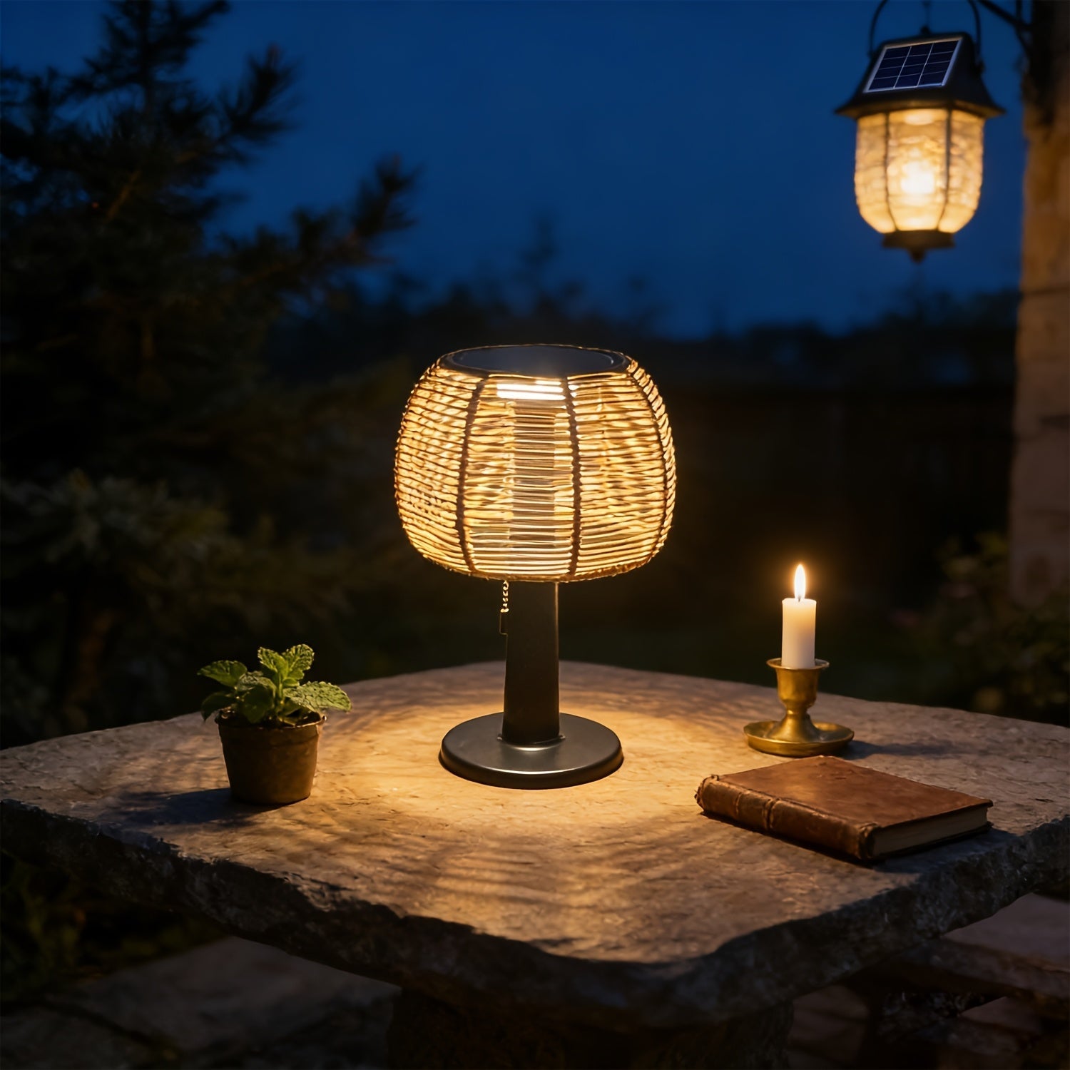 Vintage Solar Garden Lantern