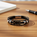Chordline Leather Bracelet With Guitar-Inspired Design