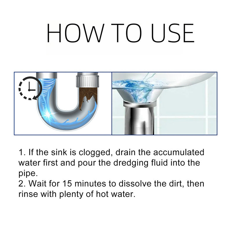 350G Drain Gel Cleaner For All Pipes Safe And Effective Unblocker