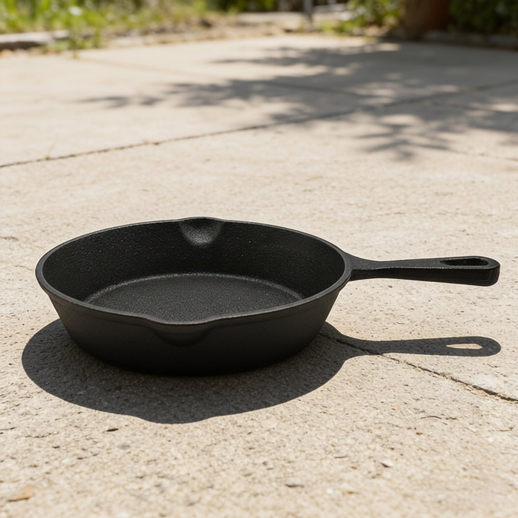 Non Coated Frying Pan Set for Even Heat Cooking