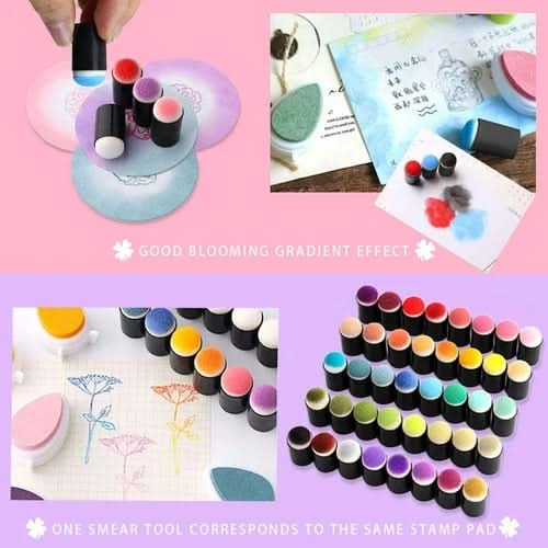 KiteGlow Colourful Finger Paint Set With Stamps And Rulers For Creative Kids