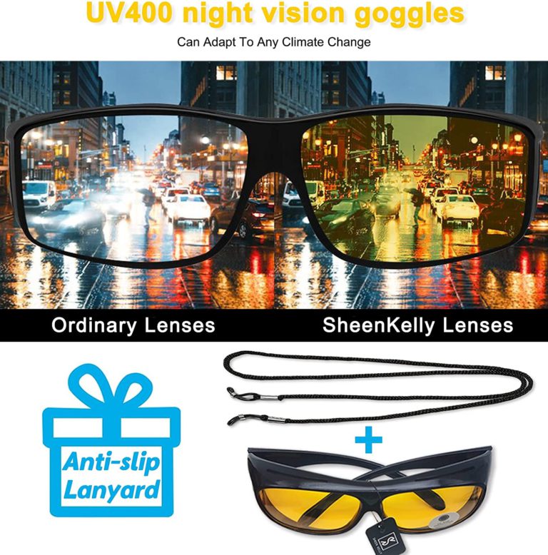 Night Vision Glasses With Anti Glare For Safer Night Driving HD