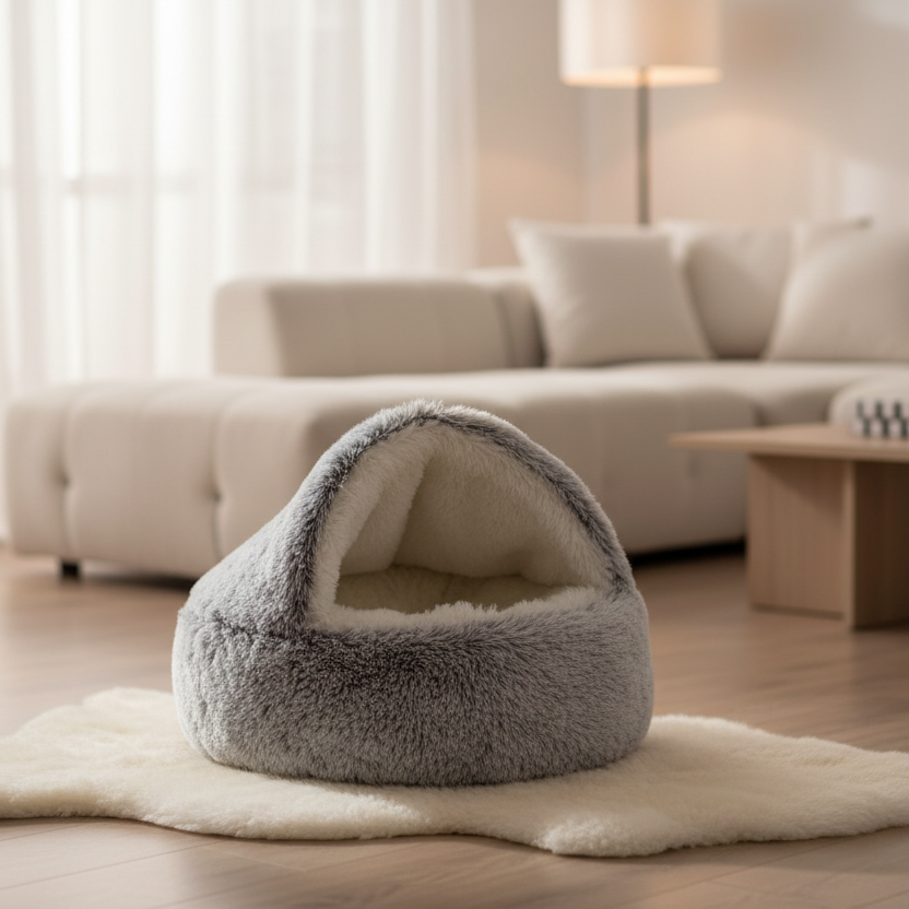Luxury Couple's Pet Bed for Ultimate Comfort at Home
