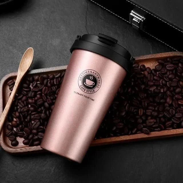 GlacierSip Insulated Stainless Steel Travel Mug 500 Ml Leak-Proof Double-Walled