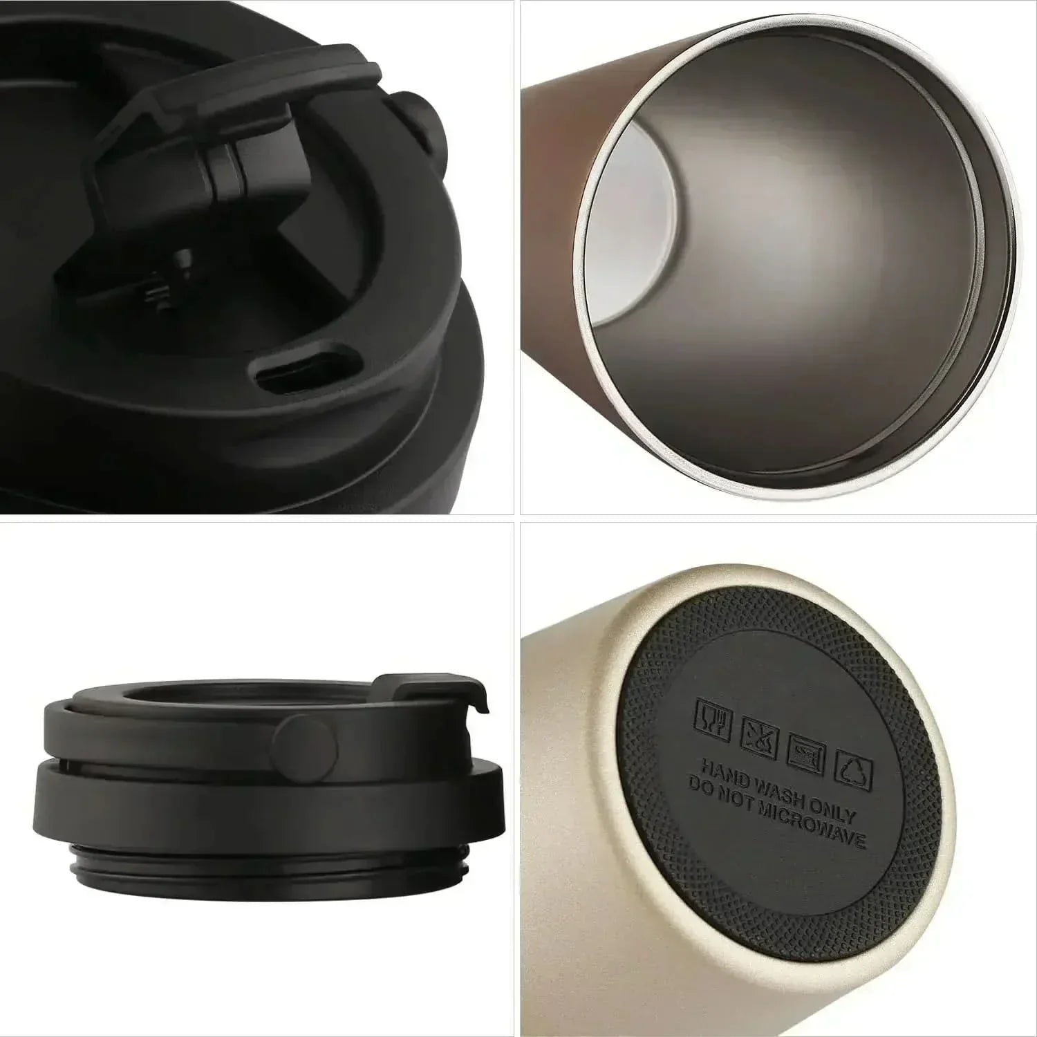 GlacierSip Insulated Stainless Steel Travel Mug 500 Ml Leak-Proof Double-Walled
