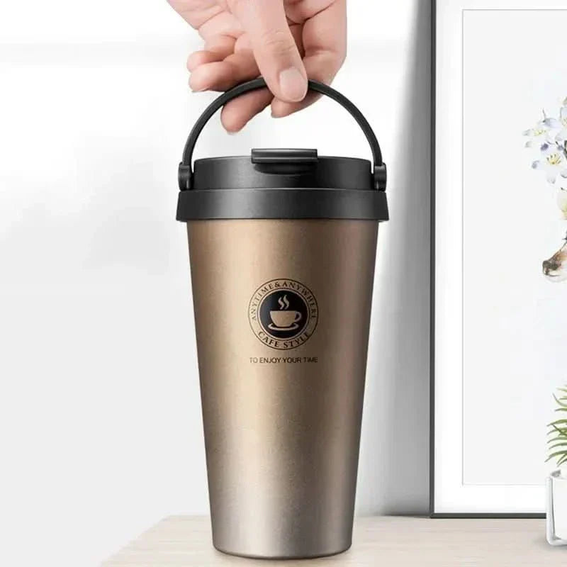 GlacierSip Insulated Stainless Steel Travel Mug 500 Ml Leak-Proof Double-Walled