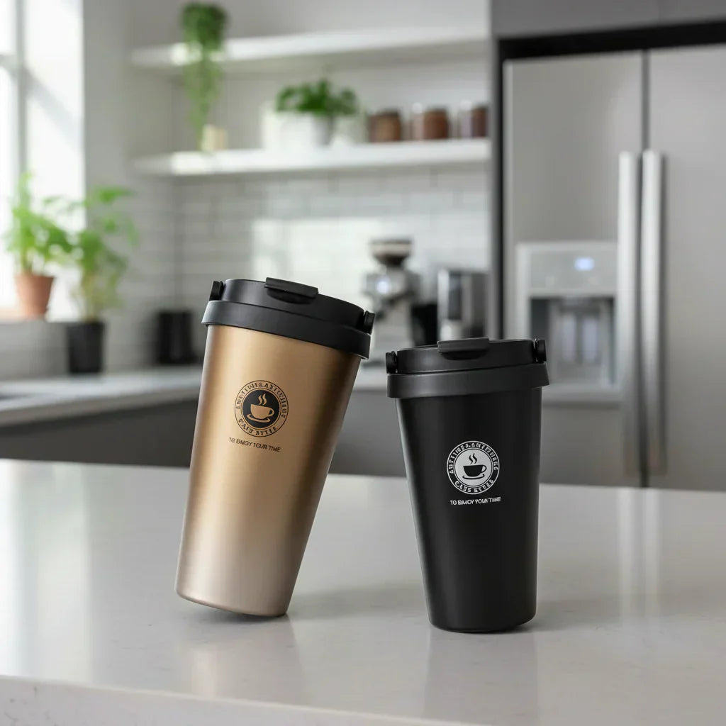 GlacierSip Insulated Stainless Steel Travel Mug 500 Ml Leak-Proof Double-Walled