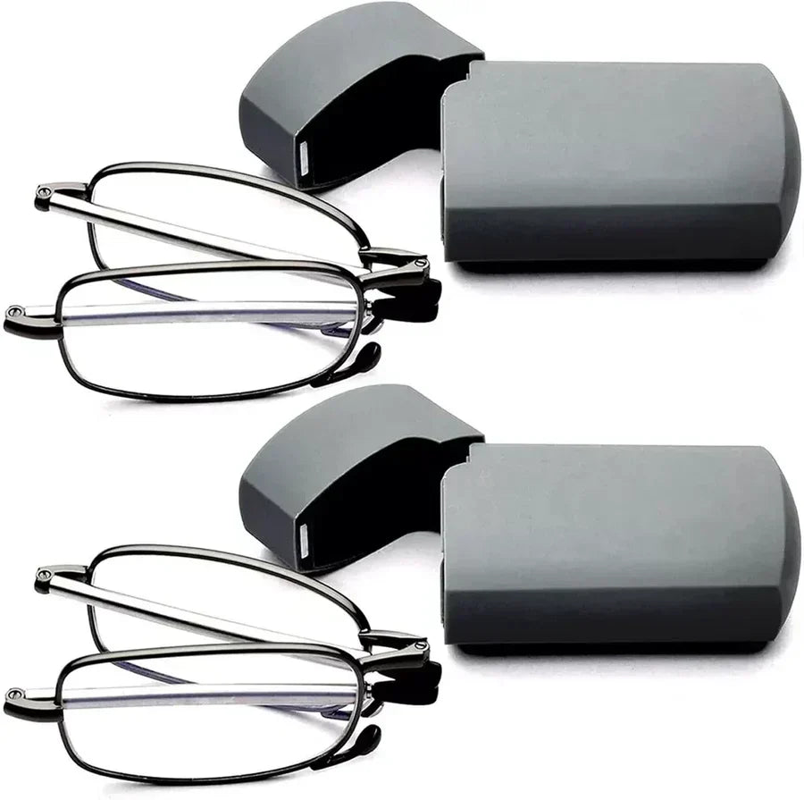 IrisEase Compact Foldable Reading Glasses for On the Go