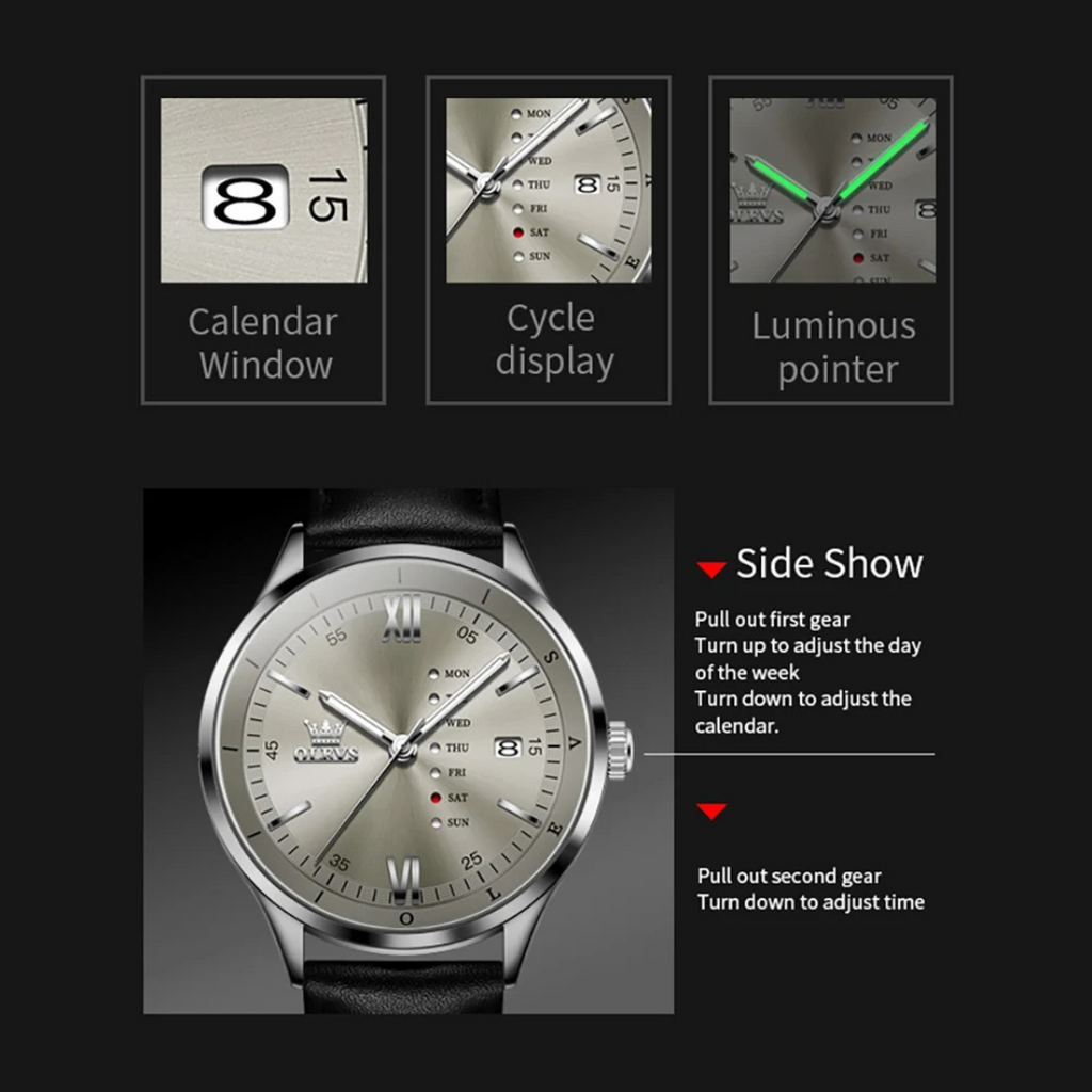 Montre Celestial Echo Élégante et Intemporelle pour Homme, Accessoire Quotidien Raffiné