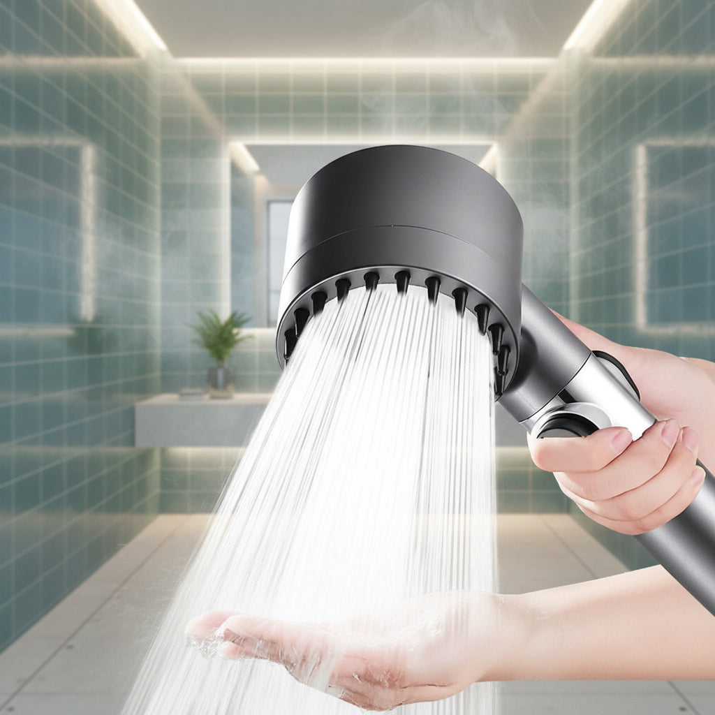 PulseJet Shower Head For Stronger Pressure And Cleaner Water For Your Bathroom