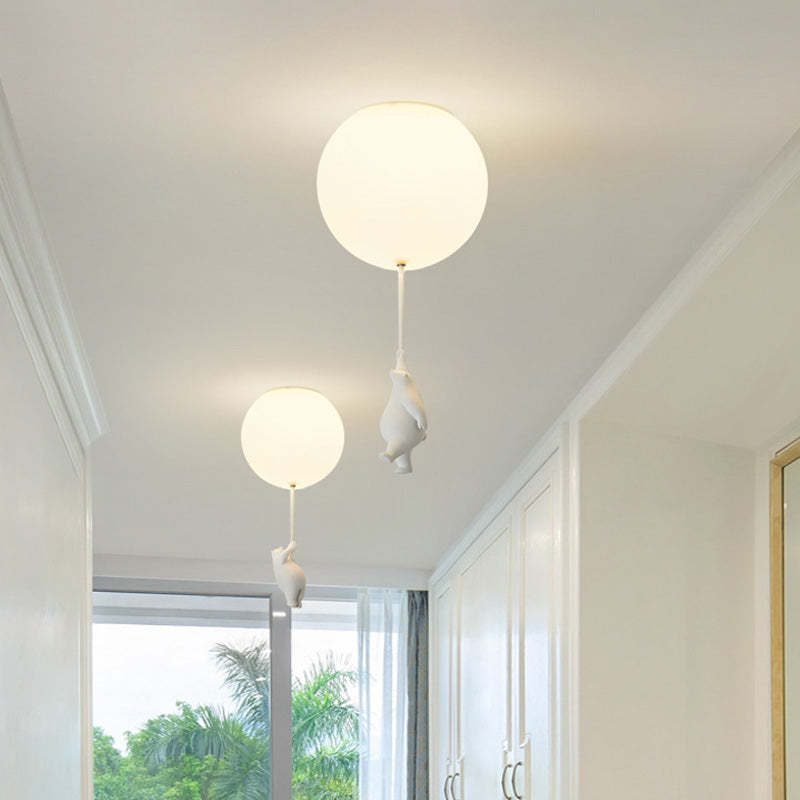 Lampa wisząca Fateh Bear Balloon do sufitu, zabawna dekoracja pokoju