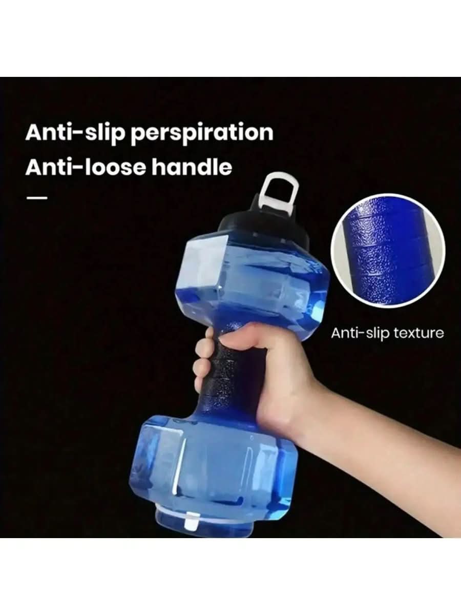 Láhev na vodu AquaFlex s činkou 550 ml pro fitness a každodenní použití, 2v1 design