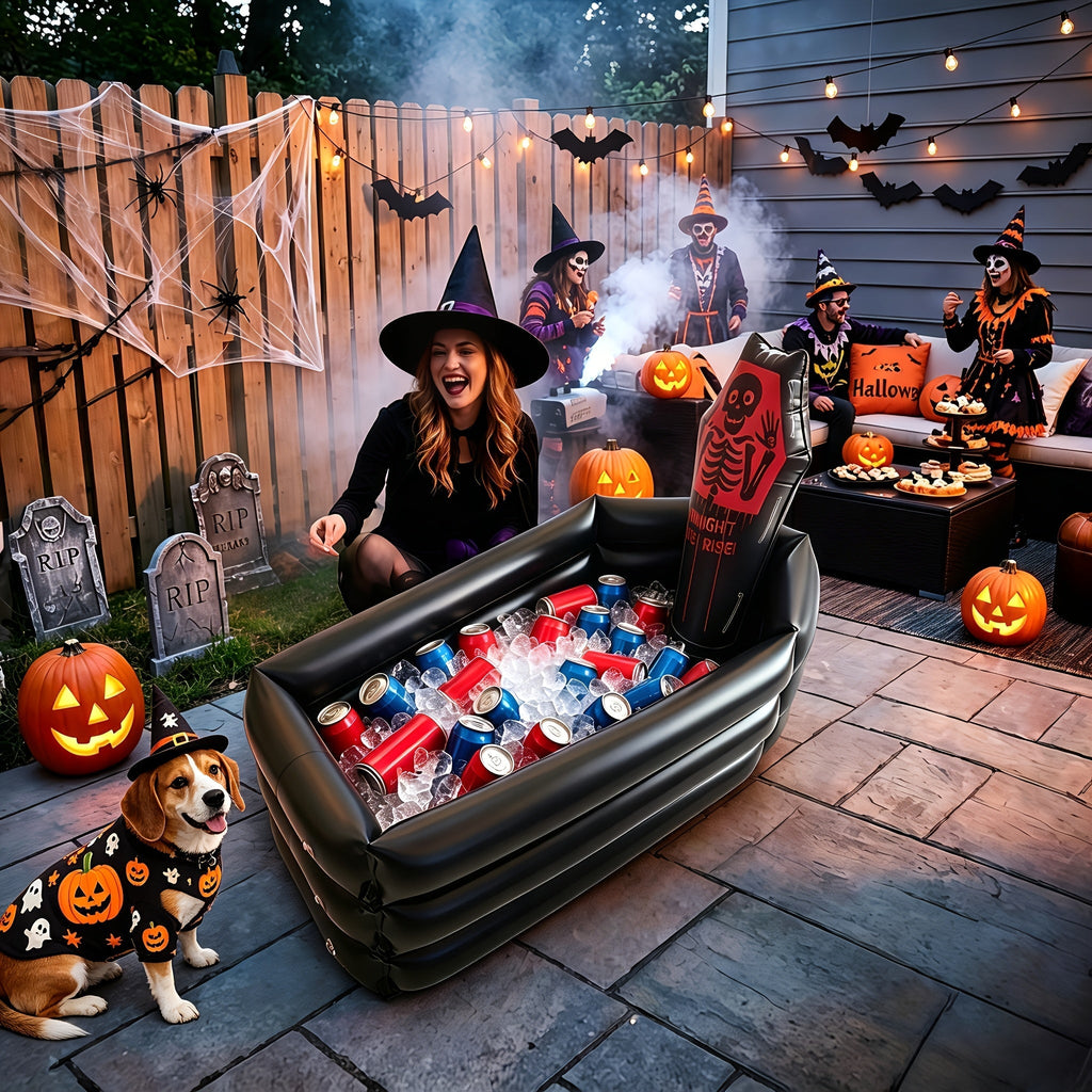 Inflatable Halloween Tombstone Party Cooler