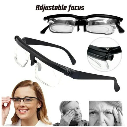 Glasses With Adjustable Focus For Close And Distant Vision Everyday
