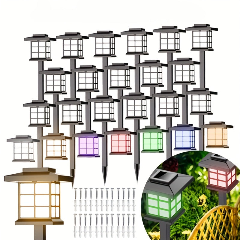 Multi Color Solar Lawn Pathway Lights