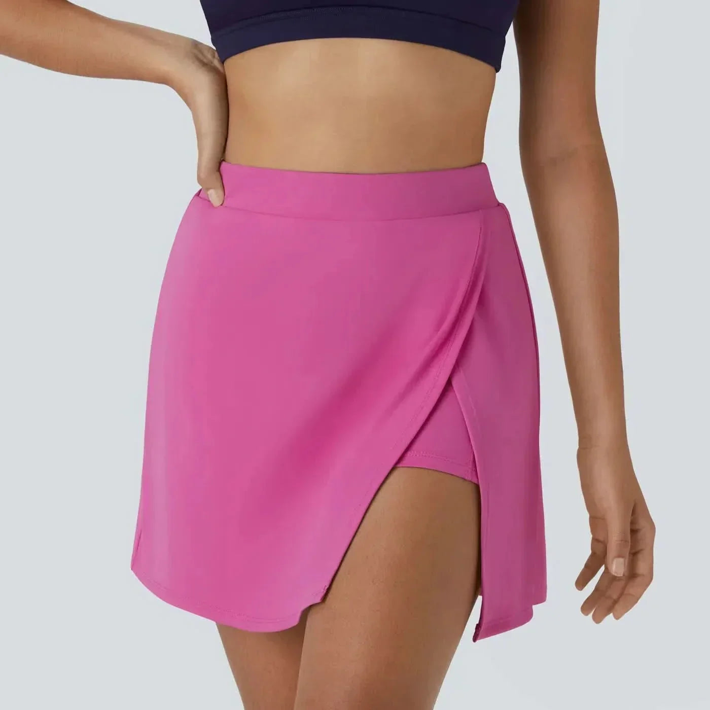 AeroFlex Airy Sports Skirt With Integrated Shorts And Flat Waist