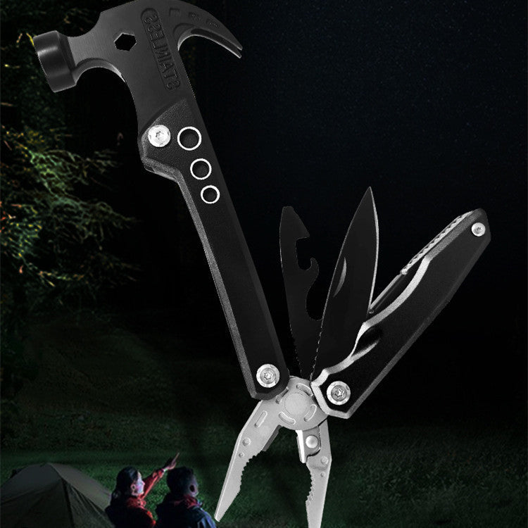 19-in-1 Multitool Hammer – Versatile Tool Combining Hammer, Pliers, Screwdriver, Knife, Bottle Opener, and 13 Extra Functions for Camping, DIY, and Emergencies