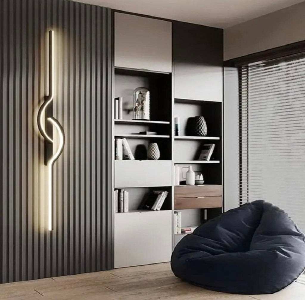 LumaArc Moderní nástěnná lampa z hliníku a akrylu s LED osvětlením