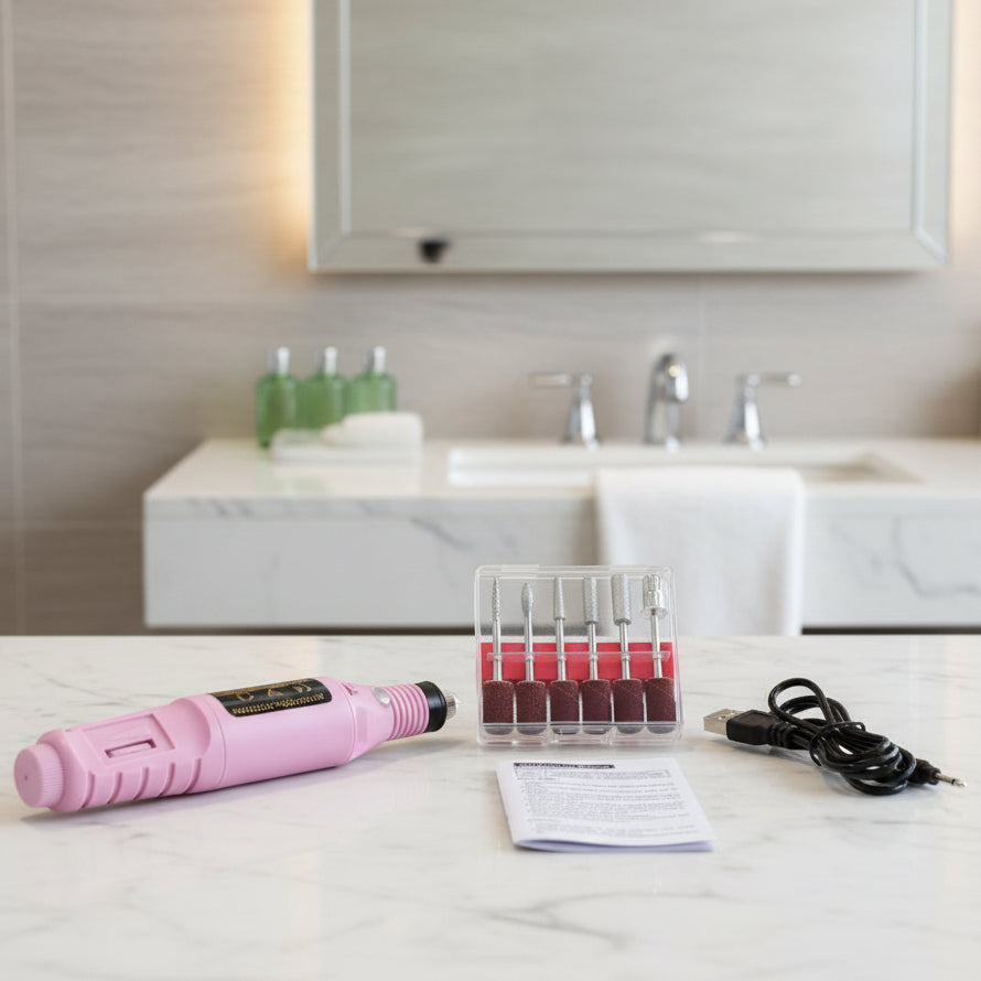 NailForge Pro Electric 6-In-1 Nail Care Set for Manicure and Pedicure