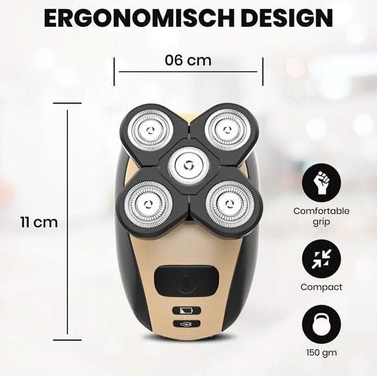 AeroTrim 5-In-1 Electric Shaver For Smooth And Irritation-Minimized Shaving