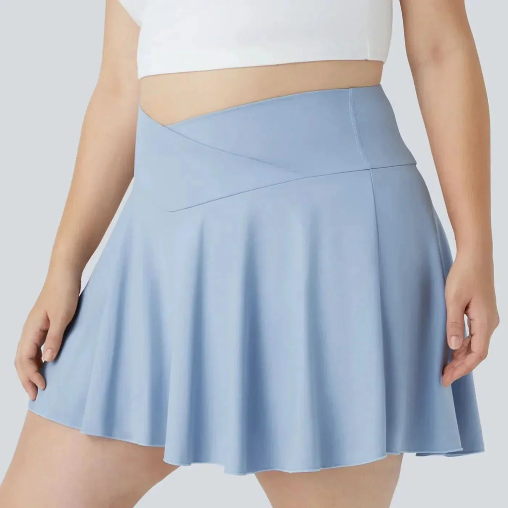 AeroCloud Airy 2-In-1 Tennis Skirt With Crossover Waistband And Pockets