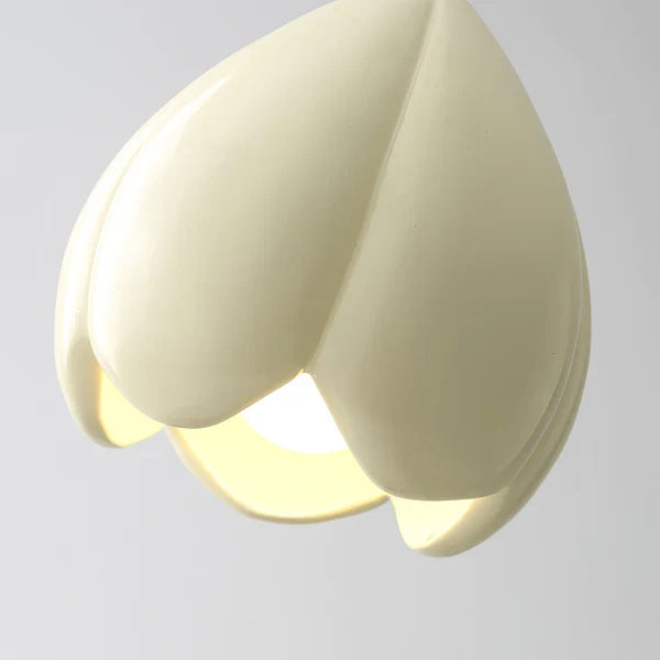 Marenelle Cream Glass Pendant Light With Subtle Warm Glow