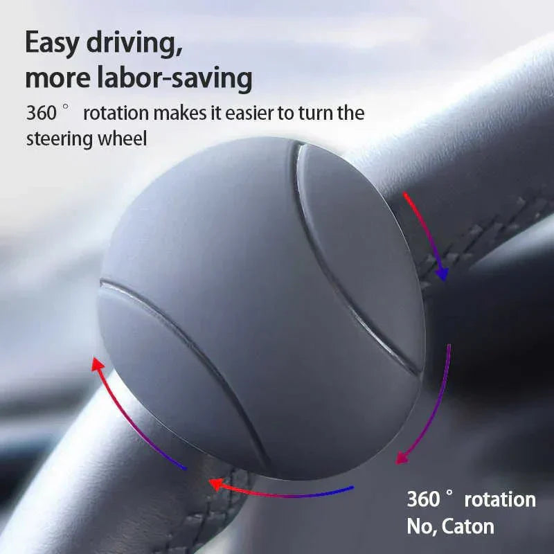 FlowGrip Ergonomic Steering Wheel Spinner Knob For Smooth Driving