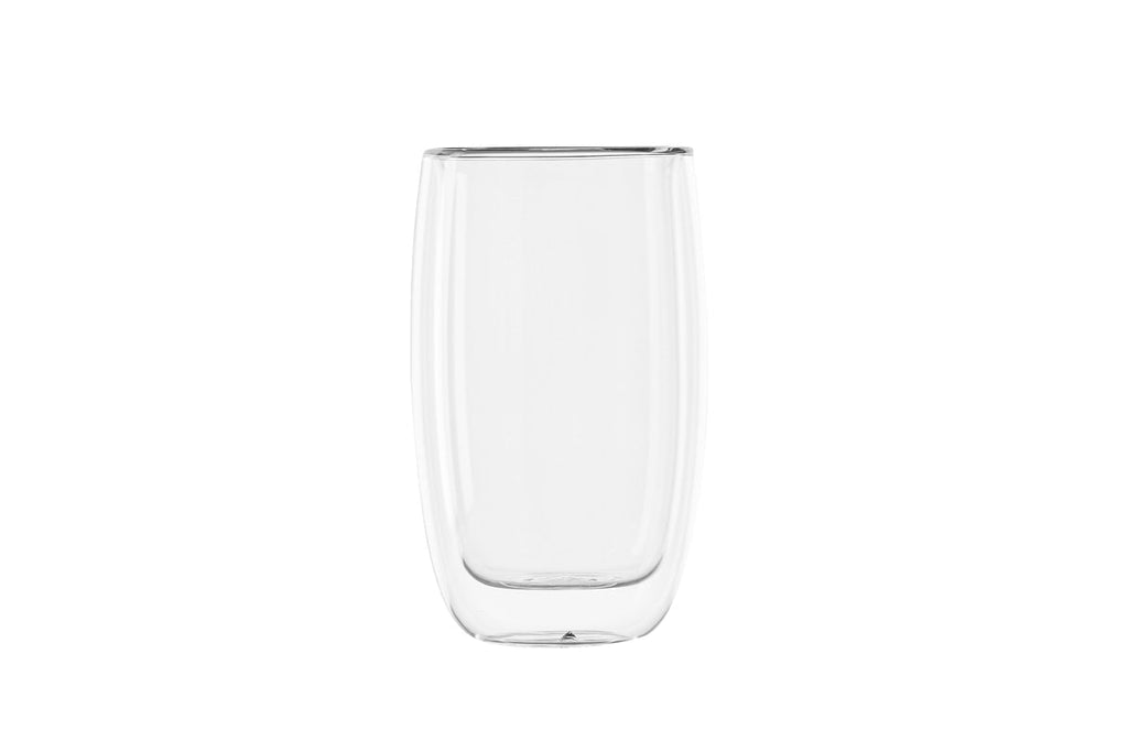 Clear Glass Espresso Cups Set Of 2, Modern Heat Resistant, 7 Cm And 8 Cm Diameters