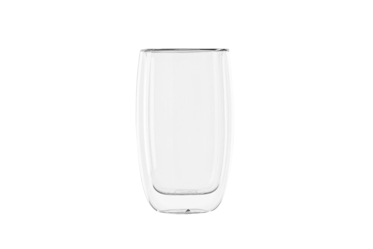 Clear Glass Espresso Cups Set Of 2, Modern Heat Resistant, 7 Cm And 8 Cm Diameters