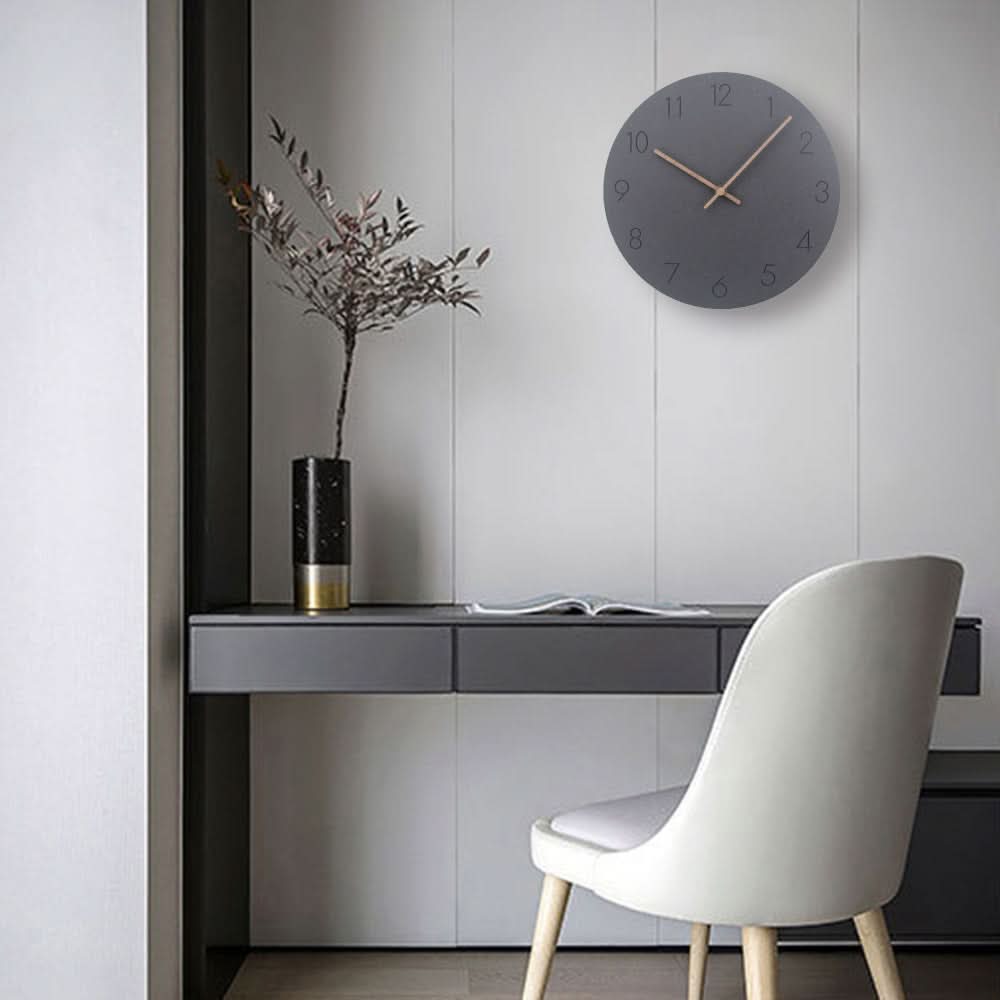 NordLuma Wall Clock Silent Nordic Style For Modern Rooms