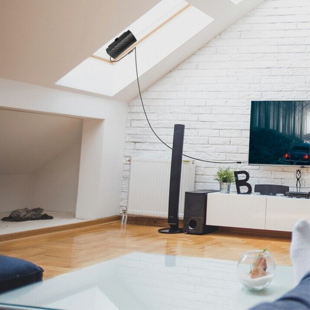 Indoor HDTV Antenna For 4K Digital Signals 600 Mile Range