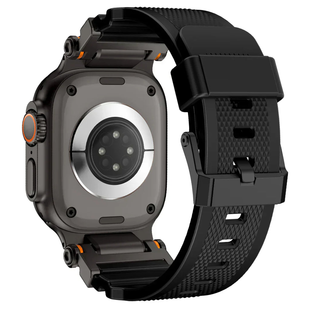 Silikonový řemínek Mecha Design kompatibilní s Apple Watch pro každodenní pohodlí
