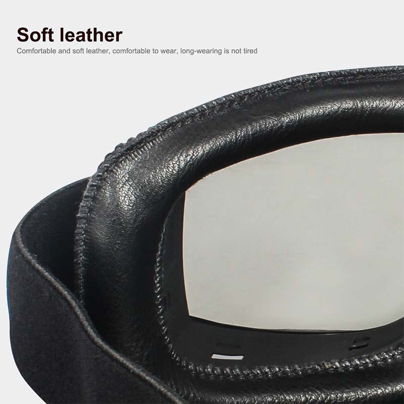 Retro Motorcycle Goggles for Glasses Wearers, Anti-Fog, UV Protection