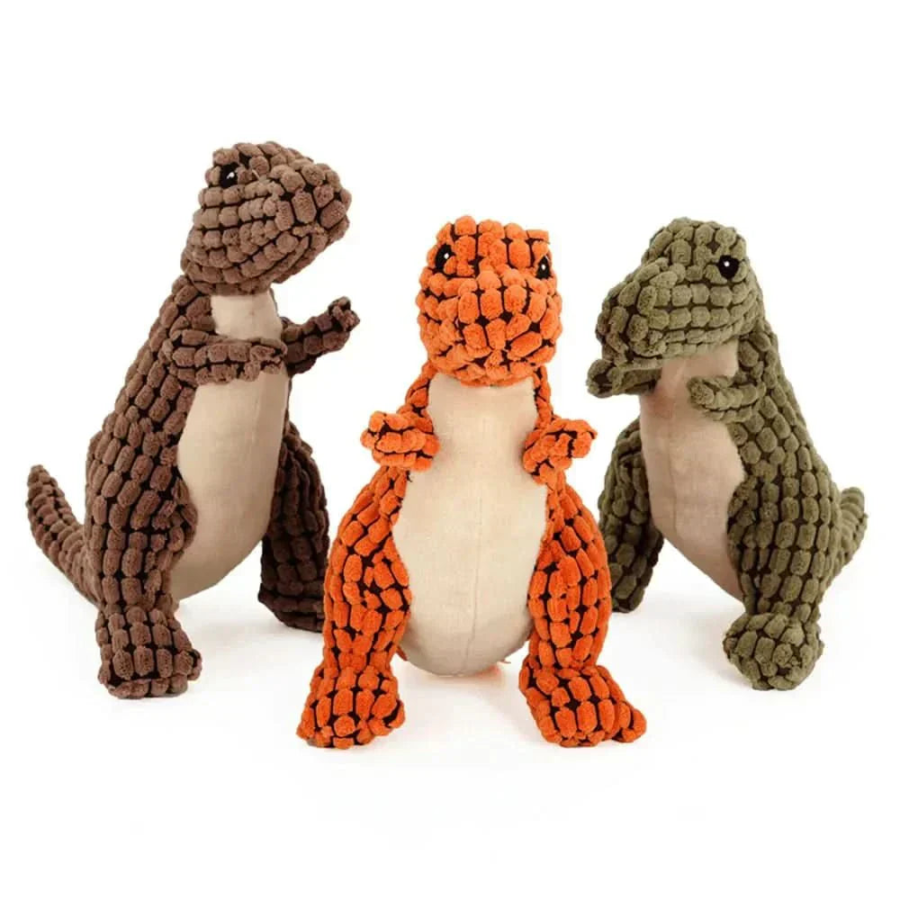 RaptorGrip Indestructible Dinosaur Shape Dog Toy for Power Chewers