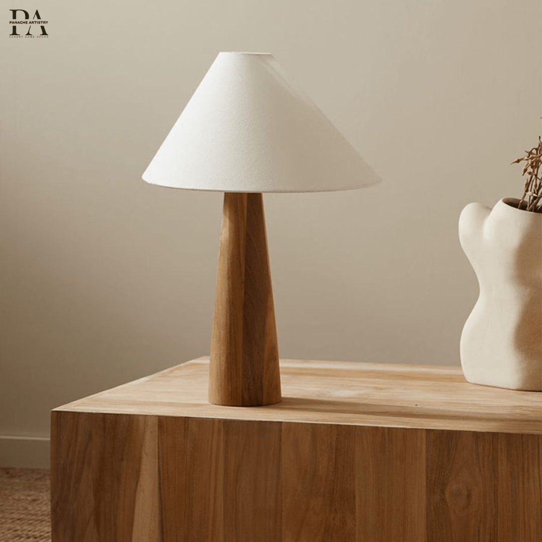 Astra Bali Klidná stojací lampa | Masivní dřevo, teplé LED světlo