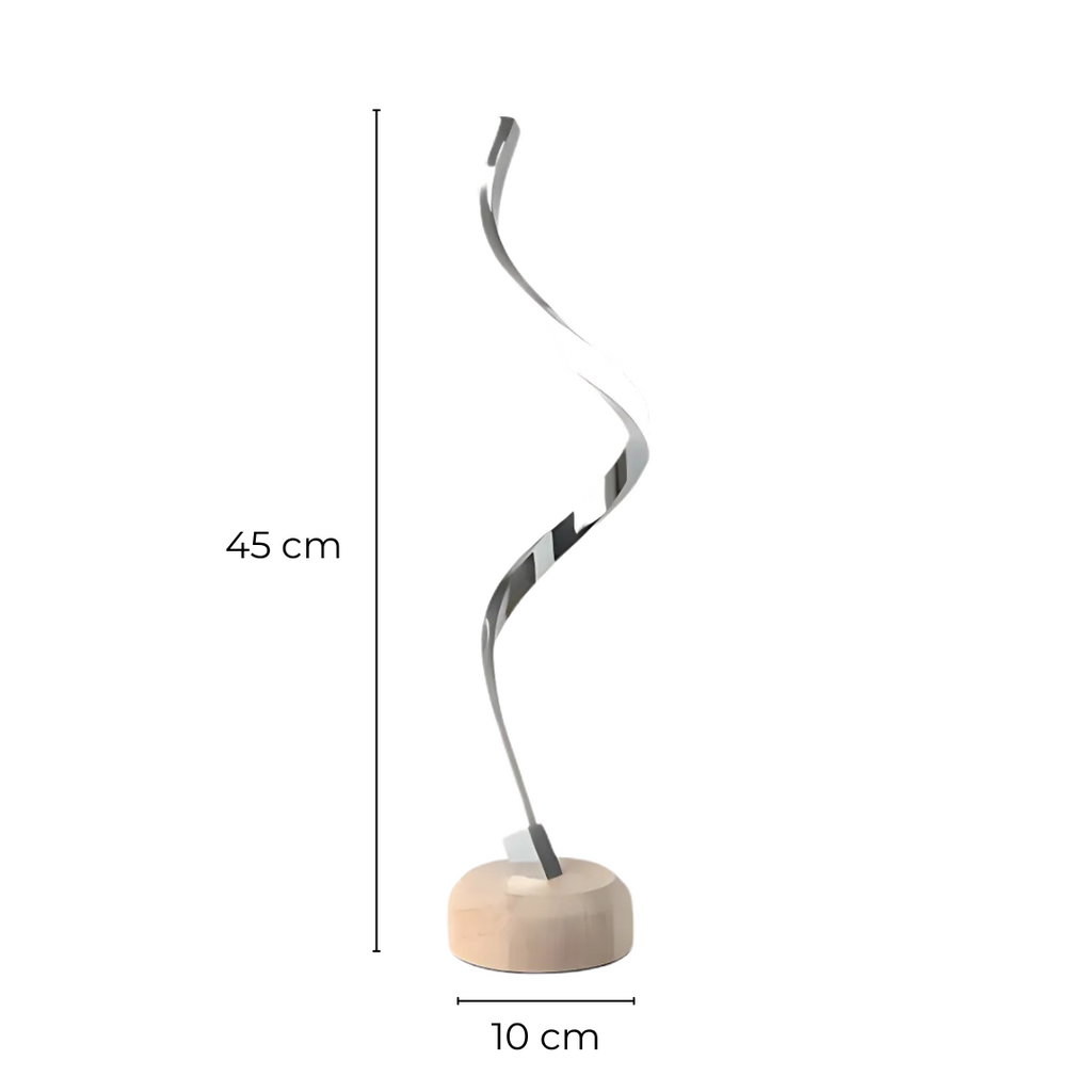 TimberGrove Rustic Dimmable Wooden LED Table Lamp For Home