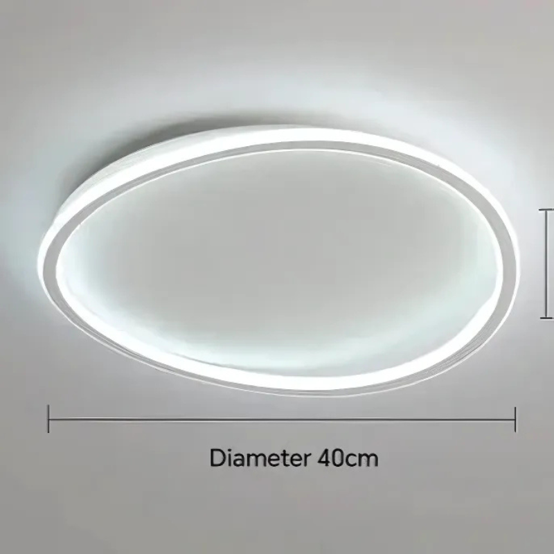 Novae Moderne skulpturale LED-Deckenleuchte in mattem Schwarz