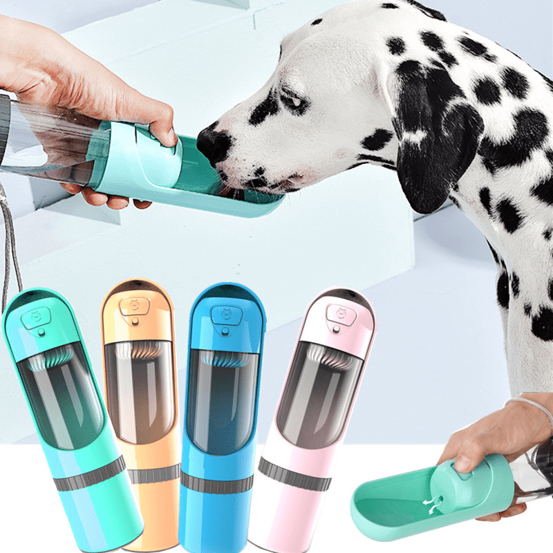 TrailPaw Travel Bottle 2-In-1 Dog Bottle With Food and Water Bowl