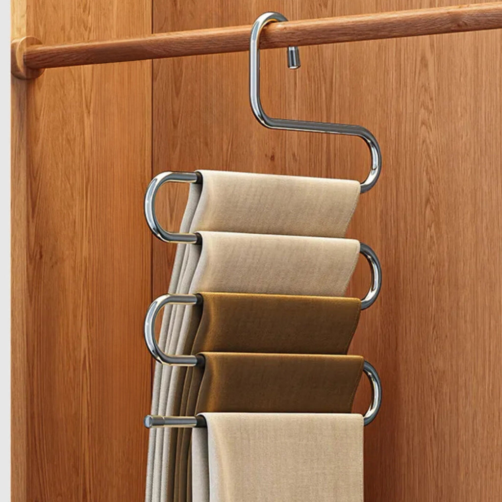 Dagny Stackable Trousers Hanger With Multiple Tiers For Closet Space