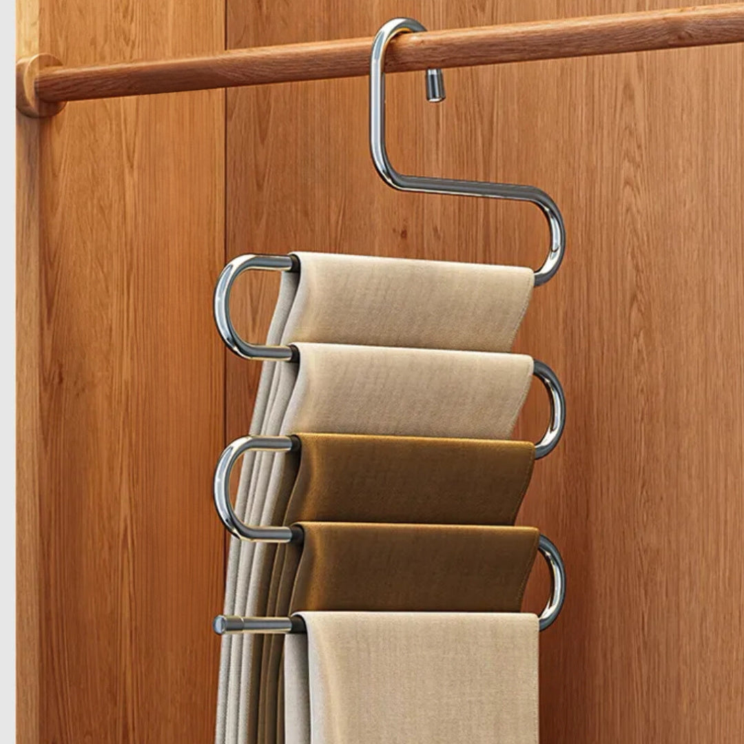 Dagny Stackable Trousers Hanger With Multiple Tiers For Closet Space